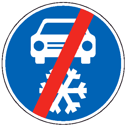dopravni znacka zimni vybava konec